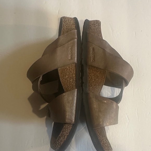 Birkenstock Birken Brown Double Strap slip on Sandals made in Germany leather - Picture 4 of 11